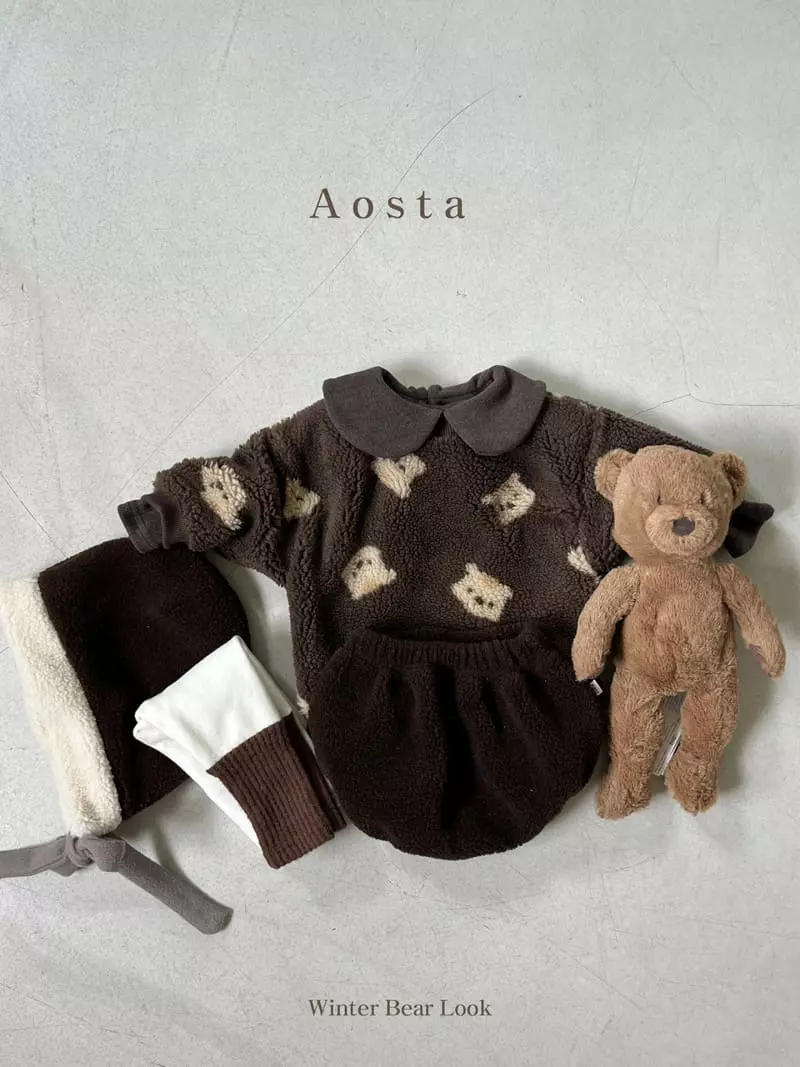 Aosta - Korean Children Fashion - #kidsstore - Teddy Bear Sweatshirt - 7