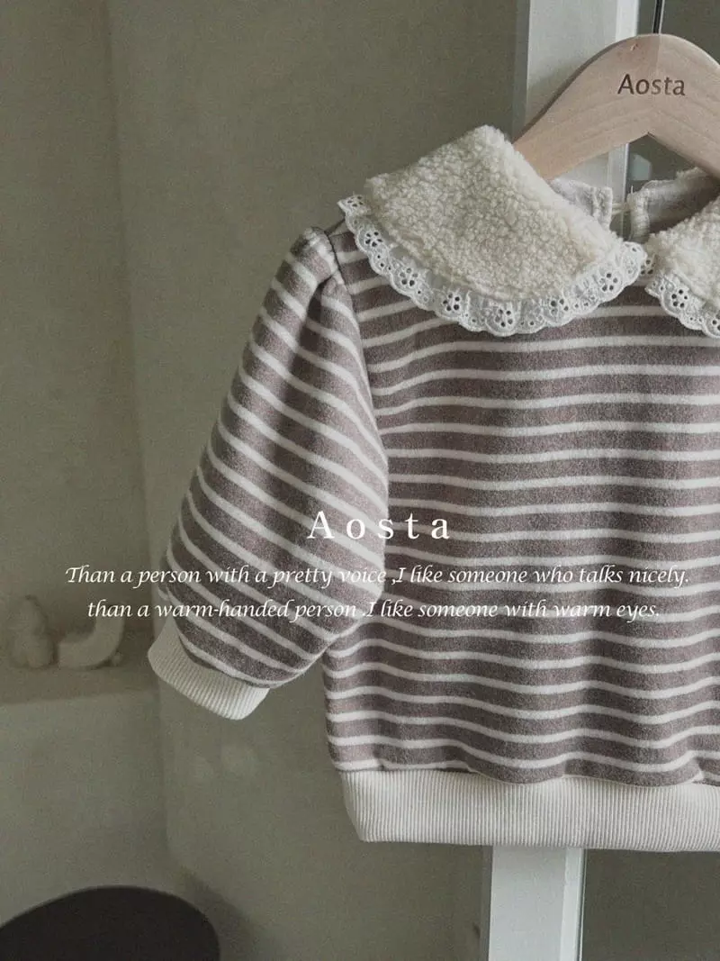 Aosta - Korean Children Fashion - #kidsstore - Bam Frill Sweatshirt - 2