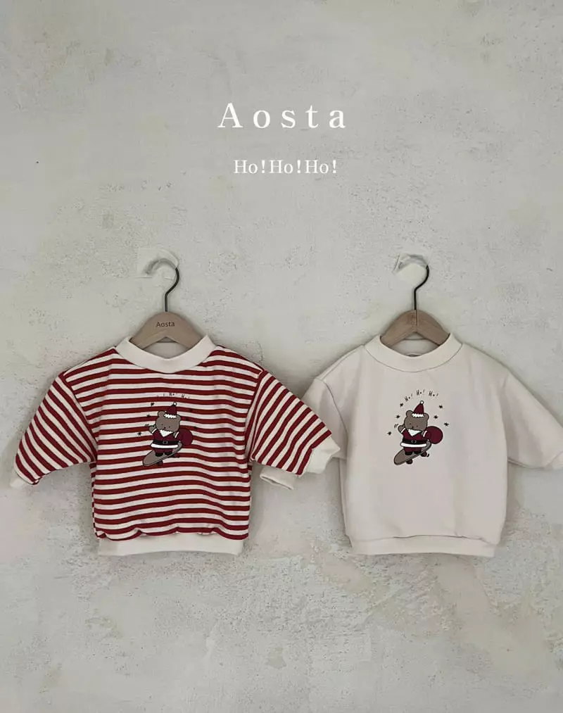 Aosta - Korean Children Fashion - #kidsstore - Santa Bear Tee