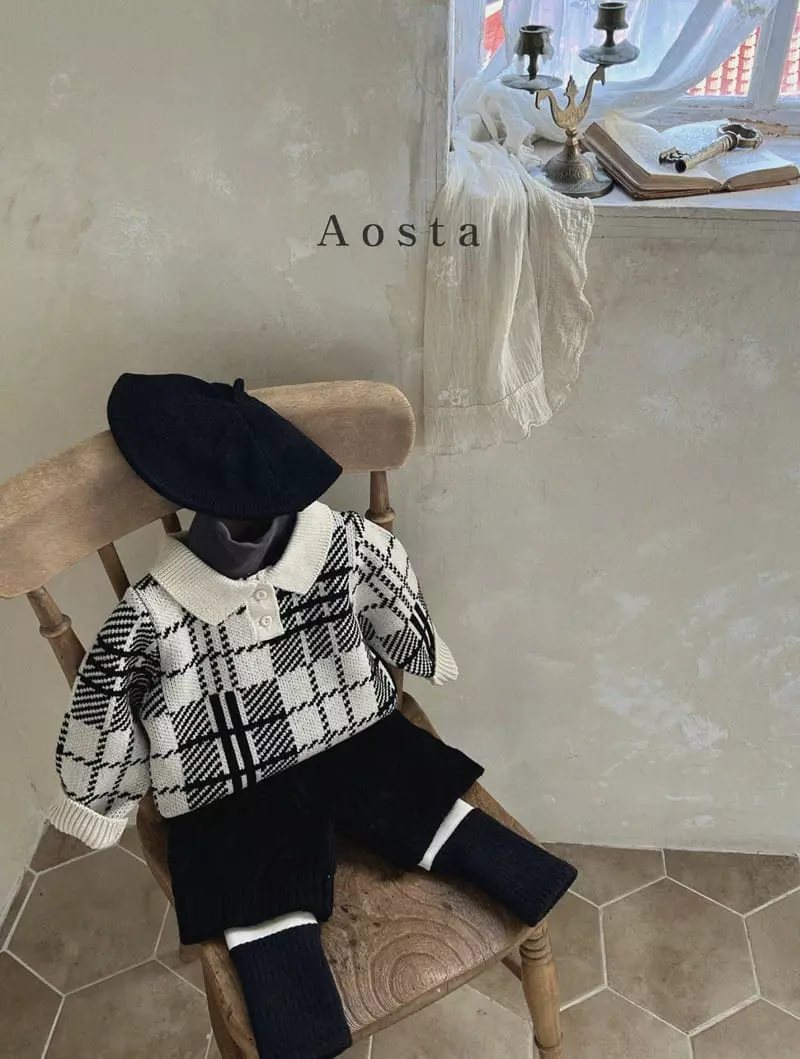Aosta - Korean Children Fashion - #kidsstore - Twid Knit Pants - 9