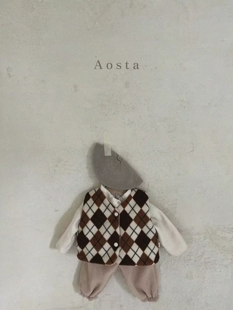 Aosta - Korean Children Fashion - #kidzfashiontrend - Cloud Reversible Vest - 6