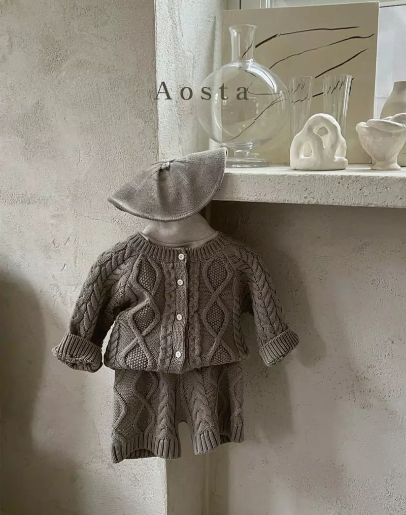 Aosta - Korean Children Fashion - #kidsstore - Twid Knit Cardigan - 4