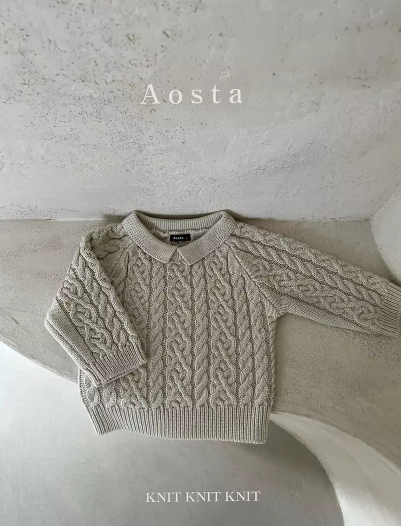 Aosta - Korean Children Fashion - #kidzfashiontrend - Twid Knit Collar Tee - 12