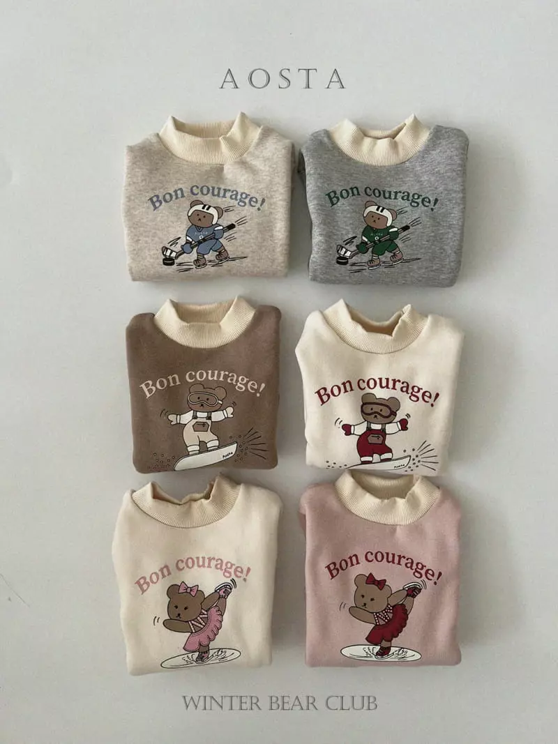Aosta - Korean Children Fashion - #kidzfashiontrend - Winter Bear CLub Tee