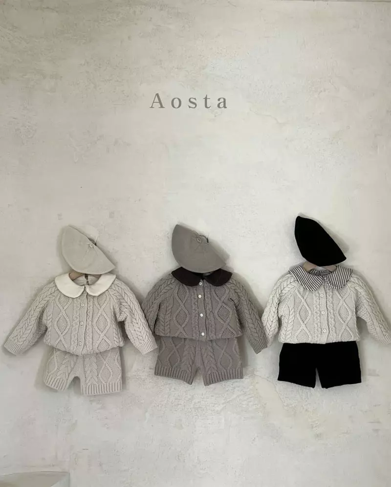 Aosta - Korean Children Fashion - #kidzfashiontrend - Twid Knit Pants - 10