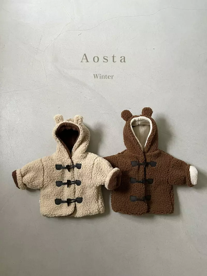 Aosta - Korean Children Fashion - #littlefashionista - Bear Jacket - 3