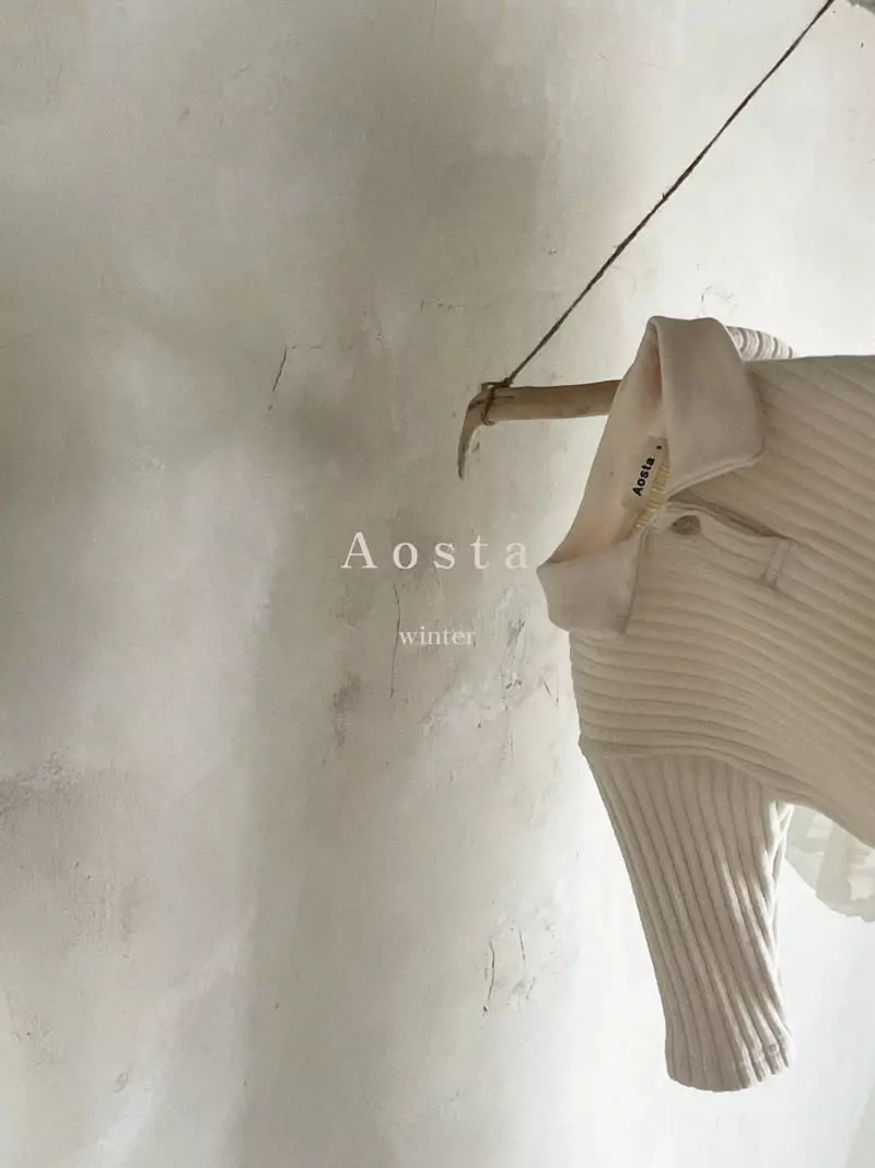 Aosta - Korean Children Fashion - #littlefashionista - Rib Collar Tee - 12