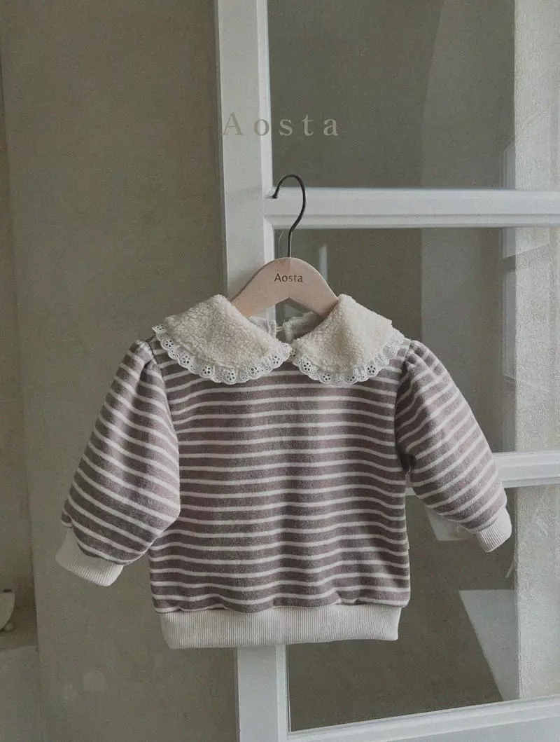 Aosta - Korean Children Fashion - #littlefashionista - Bam Frill Sweatshirt - 5