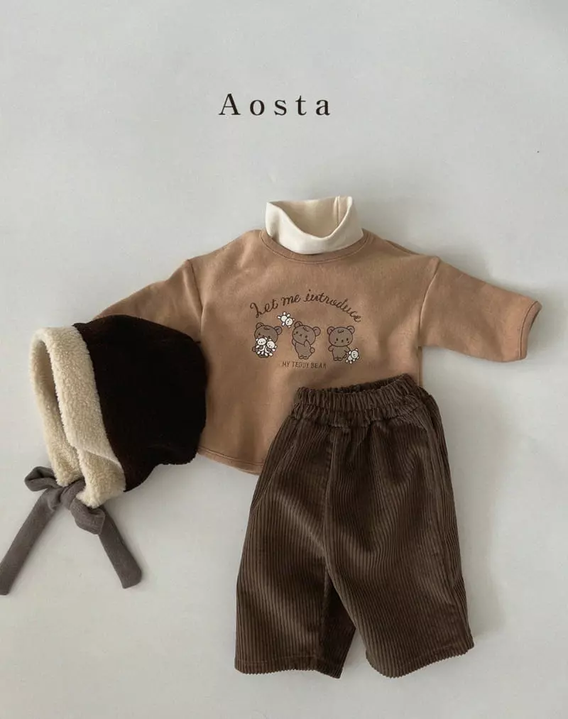 Aosta - Korean Children Fashion - #littlefashionista - Bear Three Tee - 8