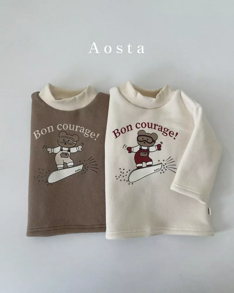 Aosta - Korean Children Fashion - #littlefashionista - Winter Bear CLub Tee - 3