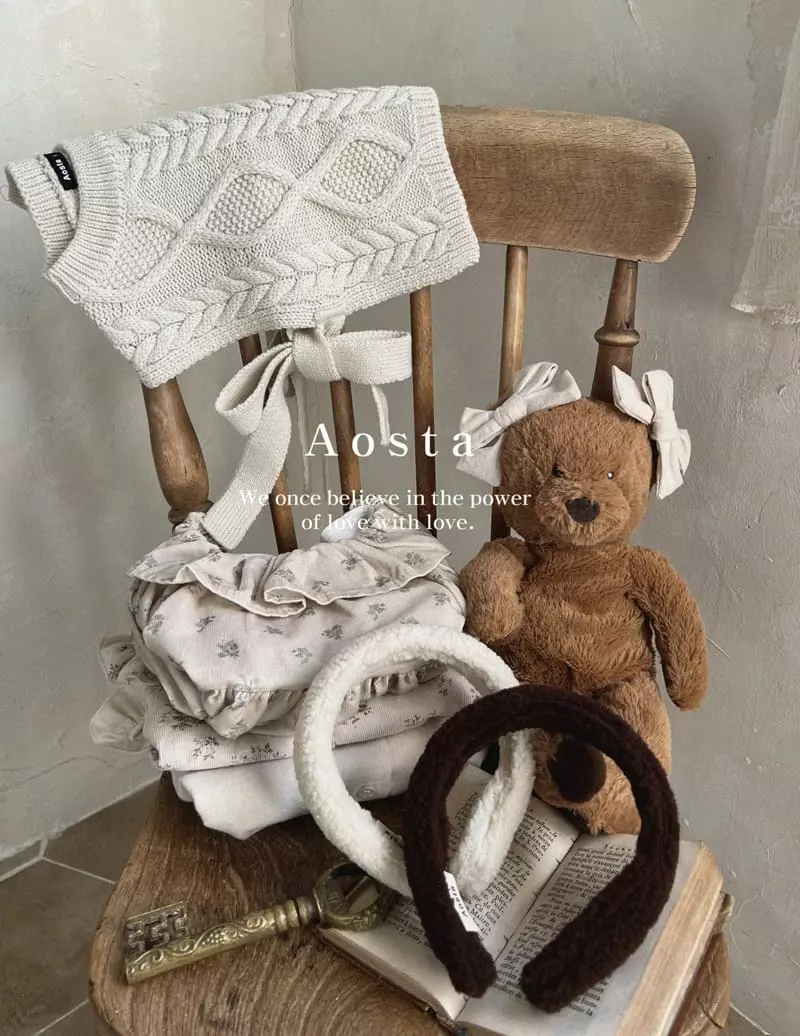 Aosta - Korean Children Fashion - #magicofchildhood - Teddy Hairband - 3