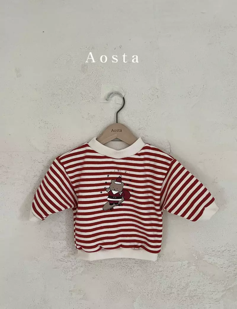 Aosta - Korean Children Fashion - #magicofchildhood - Santa Bear Tee - 5