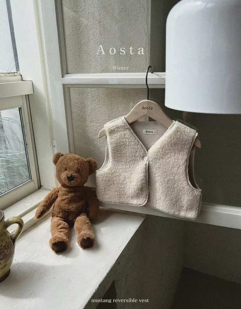 Aosta - Korean Children Fashion - #minifashionista - Mustang Reversible Vest - 12