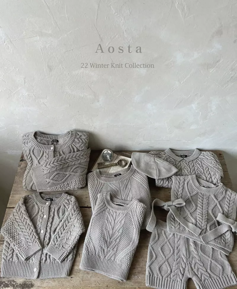 Aosta - Korean Children Fashion - #magicofchildhood - Twid Knit Vest - 4