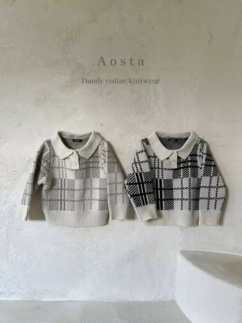 Aosta - Korean Children Fashion - #minifashionista - Dandy Collar Knit Tee