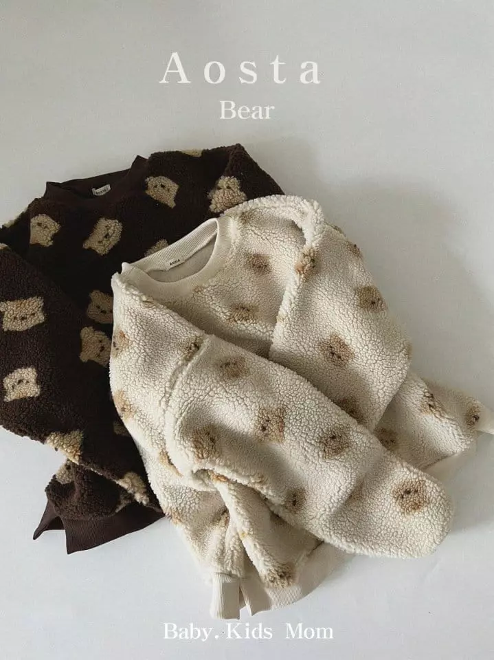 Aosta - Korean Children Fashion - #minifashionista - Teddy Bear Sweatshirt - 12
