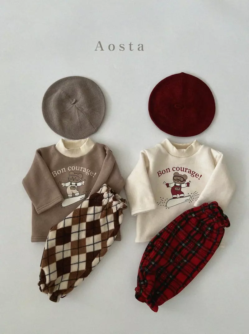 Aosta - Korean Children Fashion - #minifashionista - Winter Bear CLub Tee - 5