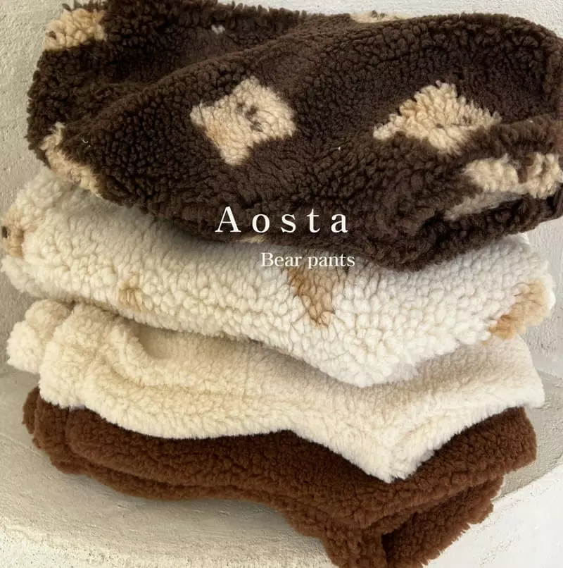 Aosta - Korean Children Fashion - #minifashionista - Teddy Bear Pants - 3