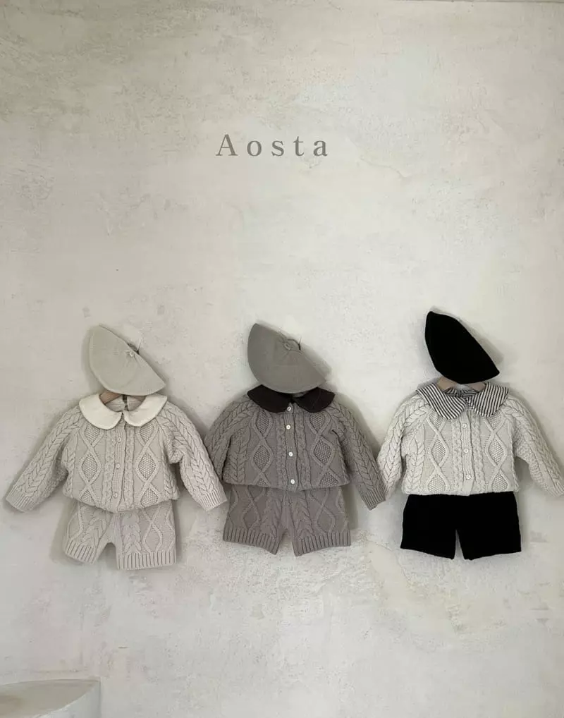 Aosta - Korean Children Fashion - #prettylittlegirls - Twid Knit Cardigan - 9