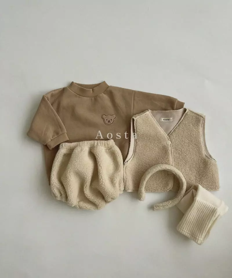 Aosta - Korean Children Fashion - #prettylittlegirls - Mini Bear Sweatshirt - 6