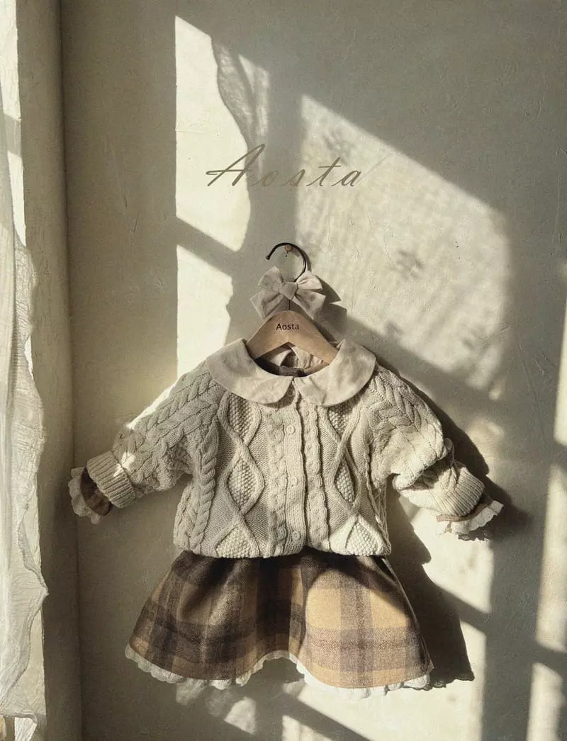 Aosta - Korean Children Fashion - #prettylittlegirls - Check One-piece - 5