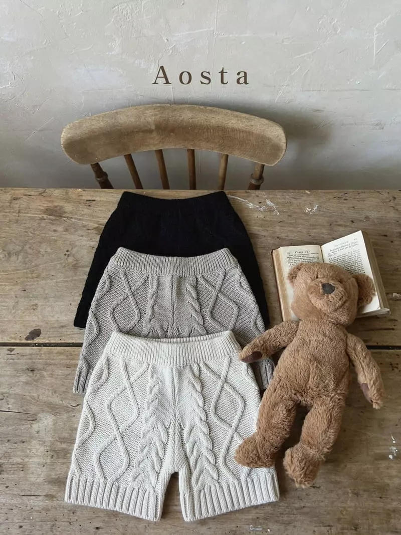 Aosta - Korean Children Fashion - #prettylittlegirls - Twid Knit Pants