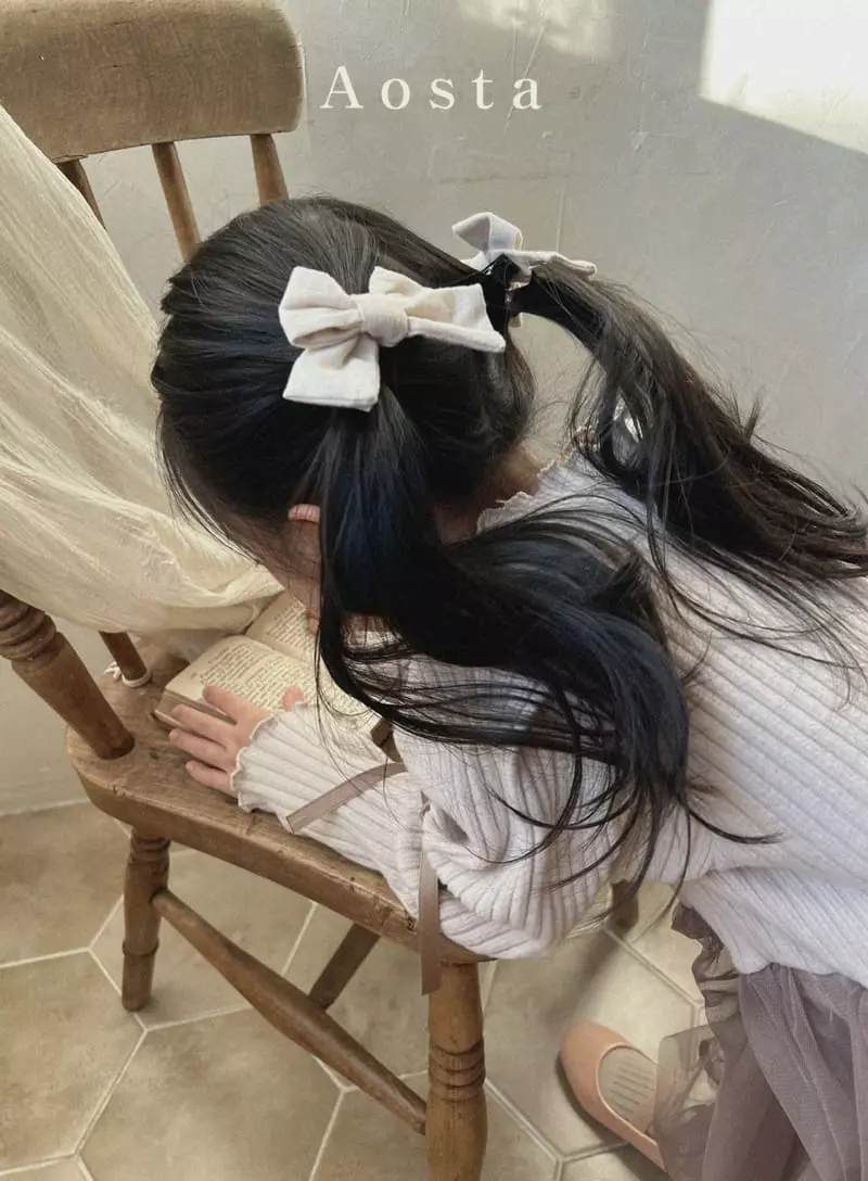 Aosta - Korean Children Fashion - #prettylittlegirls - Ribbon Pin - 4