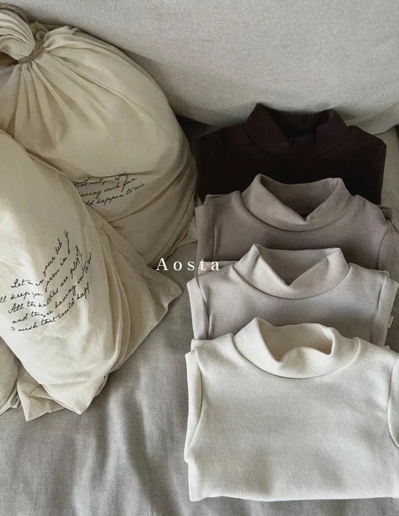 Aosta - Korean Children Fashion - #toddlerclothing - Daily Turtleneck Tee - 12