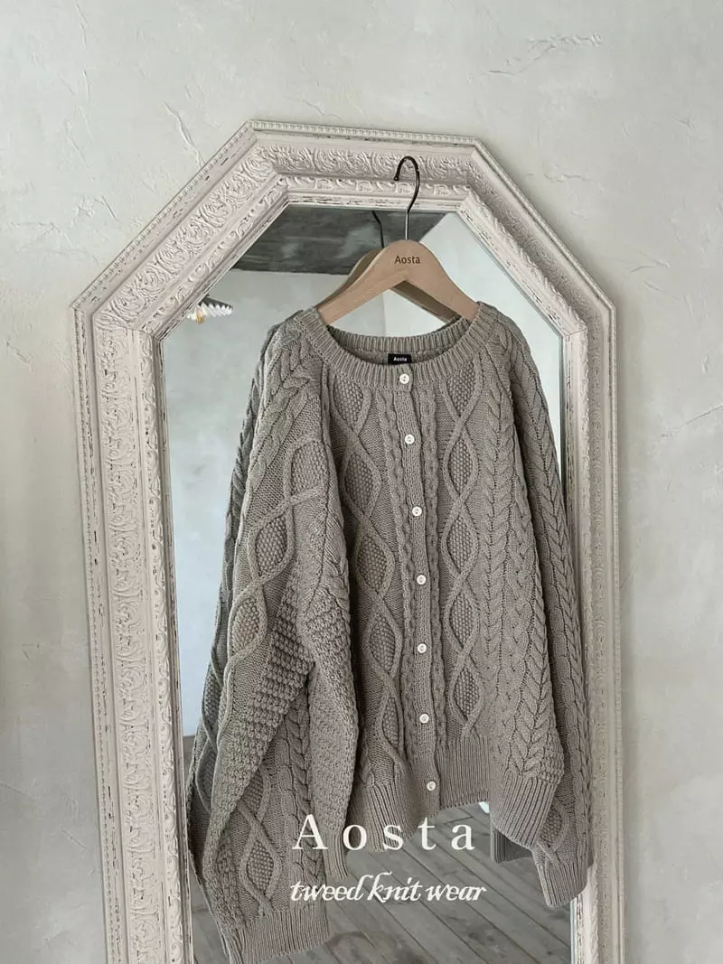 Aosta - Korean Women Fashion - #momslook - Mom Twid Cardigan - 6