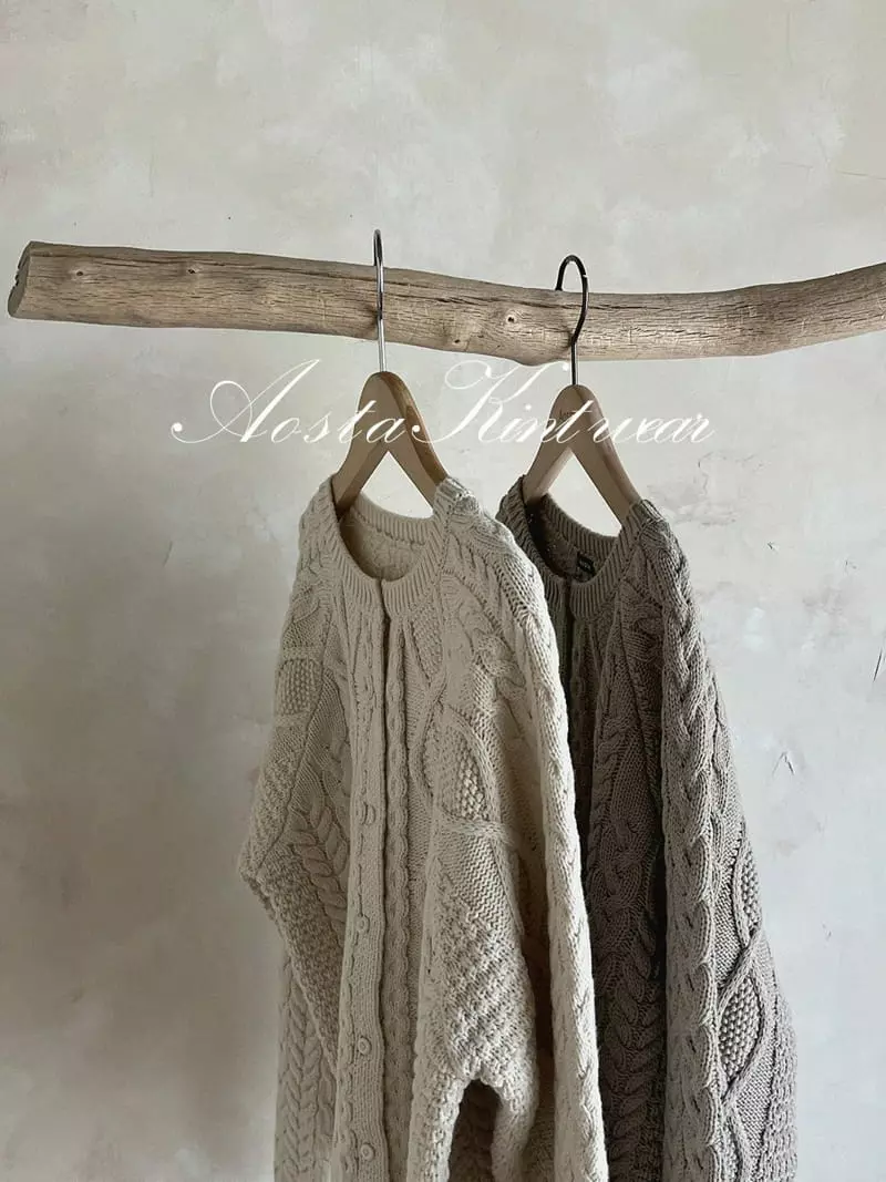 Aosta - Korean Women Fashion - #romanticstyle - Mom Twid Cardigan - 2