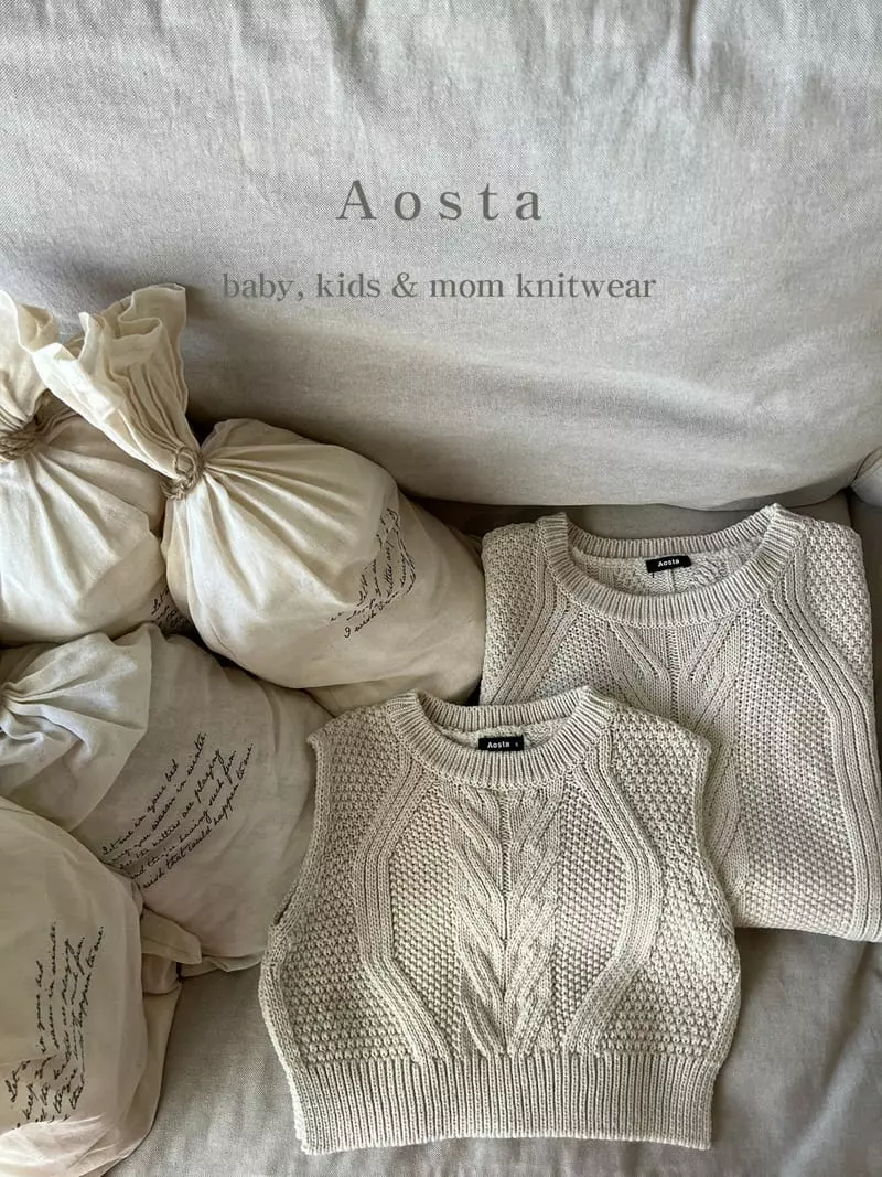 Aosta - Korean Women Fashion - #thelittlethings - Mom Twid Knit Vest - 7
