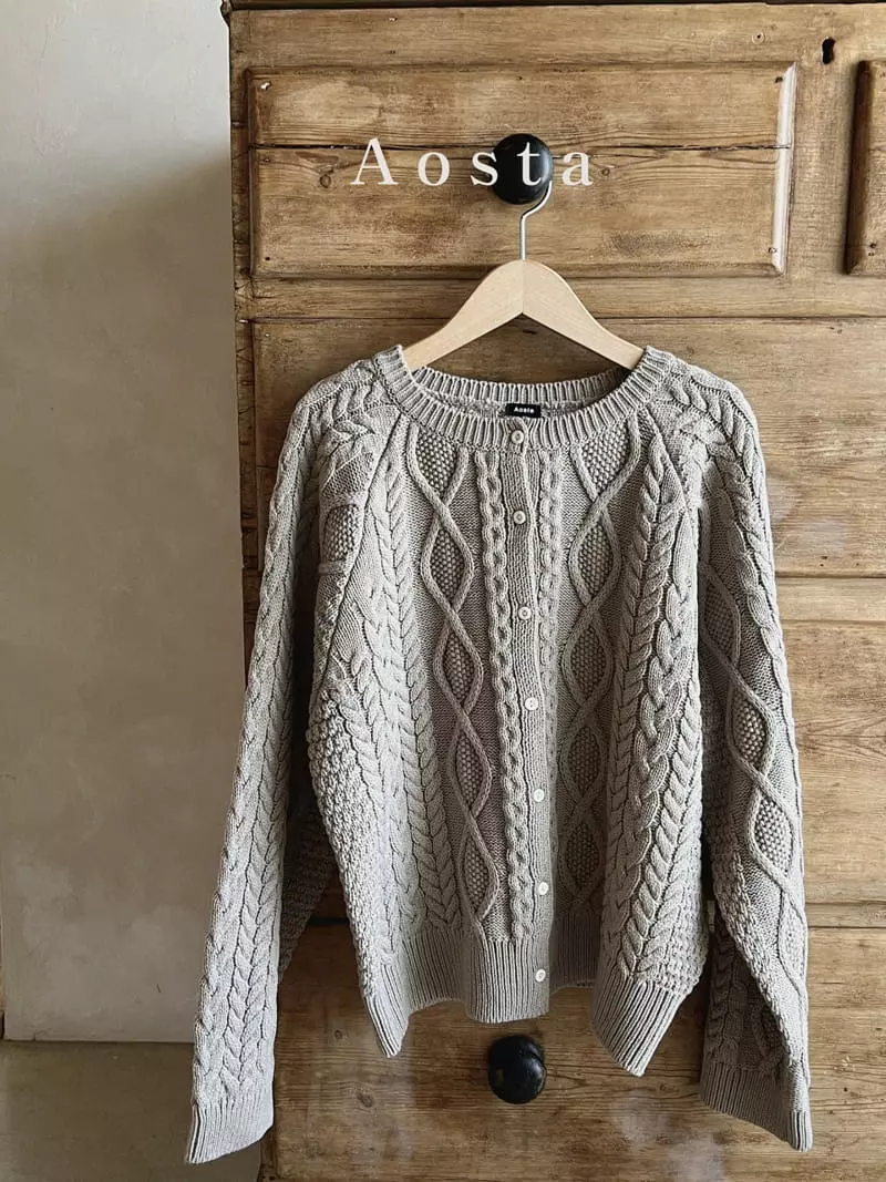 Aosta - Korean Women Fashion - #thelittlethings - Mom Twid Cardigan - 5