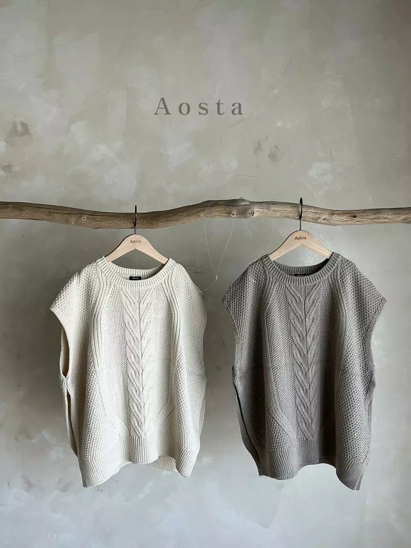 Aosta - Korean Women Fashion - #womensfashion - Mom Twid Knit Vest - 9