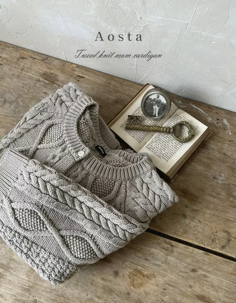 Aosta - Korean Women Fashion - #womensfashion - Mom Twid Cardigan - 7
