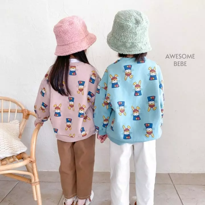 Awesome Bebe - Korean Children Fashion - #childofig - Rabbit Retro Sweatshirt - 7