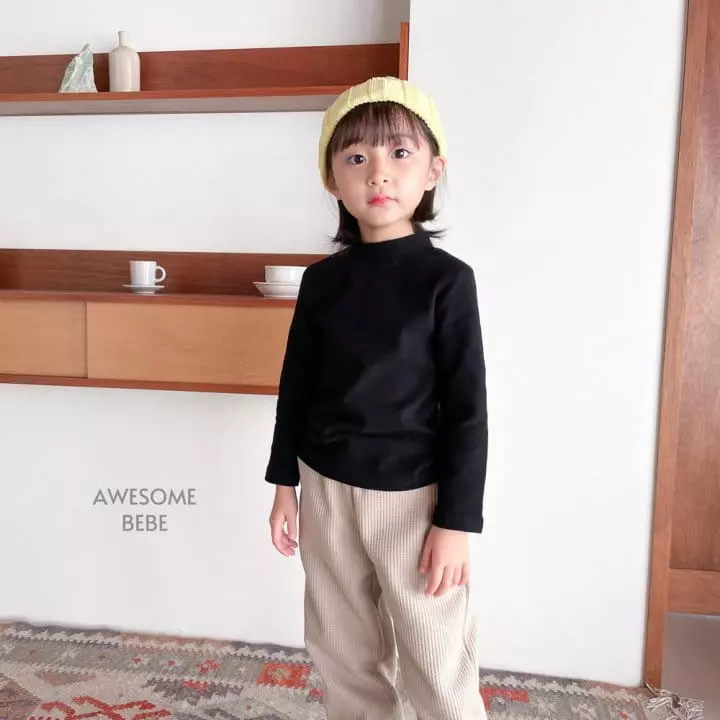 Awesome Bebe - Korean Children Fashion - #childofig - Frise Turtleneck Tee - 5