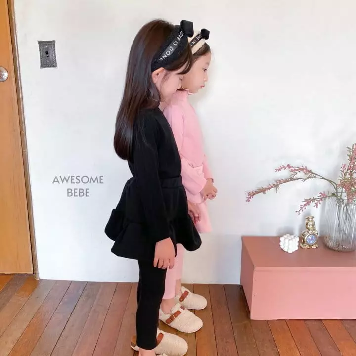 Awesome Bebe - Korean Children Fashion - #stylishchildhood - Terry Rib Turtleneck Tee - 4