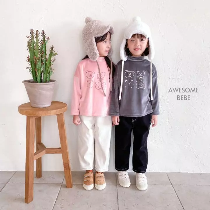 Awesome Bebe - Korean Children Fashion - #childofig - Stitch Span Pants - 6