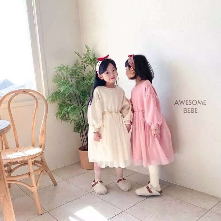 Awesome Bebe - Korean Children Fashion - #designkidswear - Snow Mesh One-piece - 3