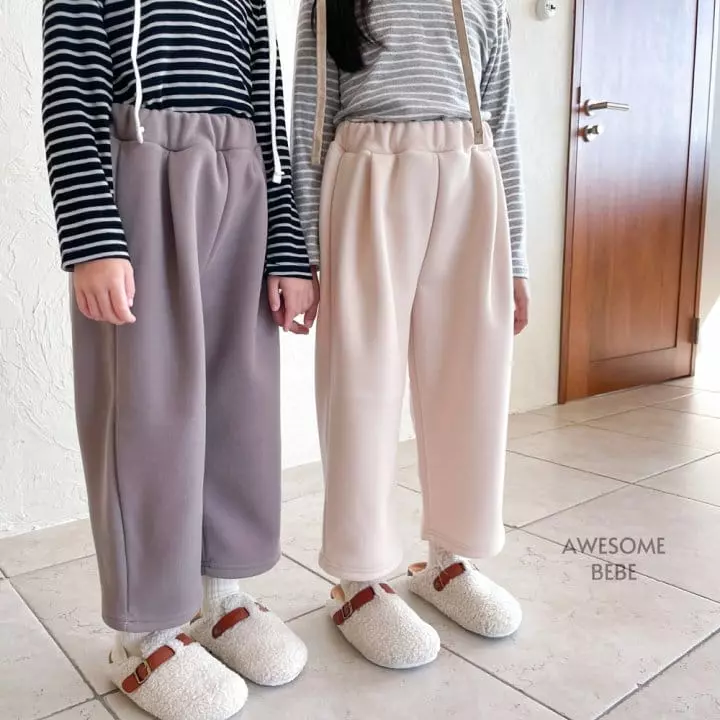 Awesome Bebe - Korean Children Fashion - #designkidswear - Pintuck Bonding Pants - 2
