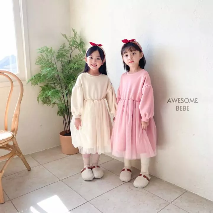 Awesome Bebe - Korean Children Fashion - #designkidswear - Snow Mesh One-piece - 4