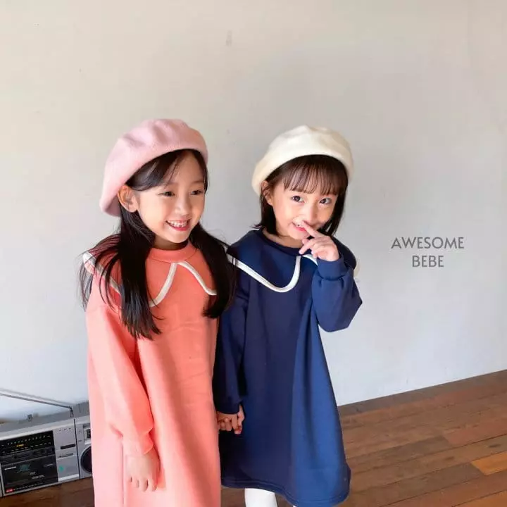 Awesome Bebe - Korean Children Fashion - #discoveringself - Sailor Fleece One-piece