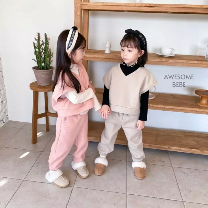 Awesome Bebe - Korean Children Fashion - #discoveringself - Terry Rib Turtleneck Tee - 7