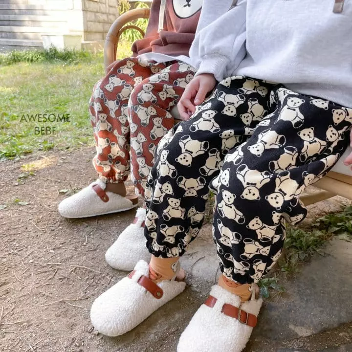 Awesome Bebe - Korean Children Fashion - #discoveringself - Bear Bonding Pants