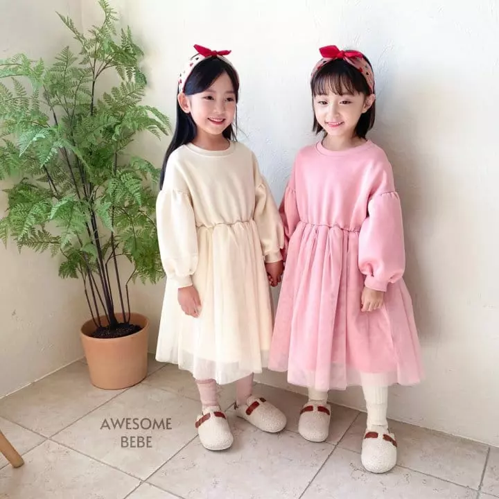 Awesome Bebe - Korean Children Fashion - #fashionkids - Snow Mesh One-piece - 5