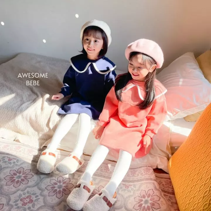Awesome Bebe - Korean Children Fashion - #fashionkids - Sailor Fleece One-piece - 2