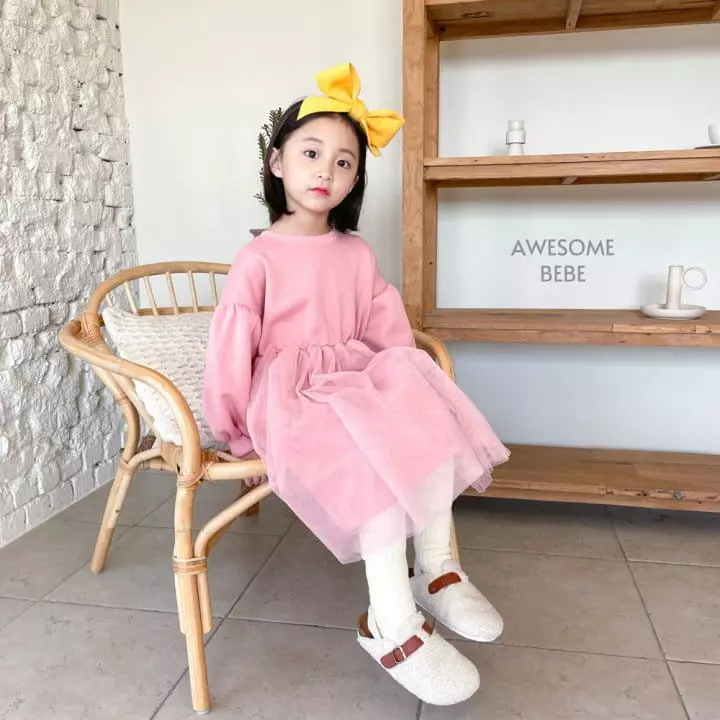 Awesome Bebe - Korean Children Fashion - #kidsshorts - Snow Mesh One-piece - 6