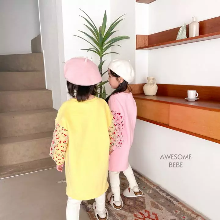 Awesome Bebe - Korean Children Fashion - #kidsstore - Cherry Sleeves Mesh Skirt - 6