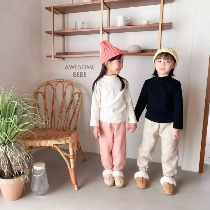Awesome Bebe - Korean Children Fashion - #kidsstore - Frise Turtleneck Tee - 11