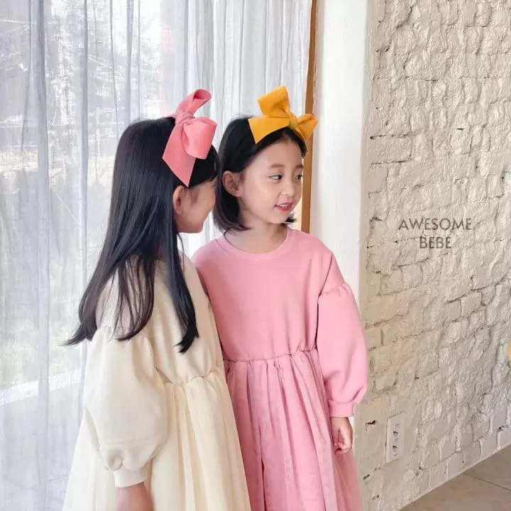 Awesome Bebe - Korean Children Fashion - #kidzfashiontrend - Snow Mesh One-piece - 8